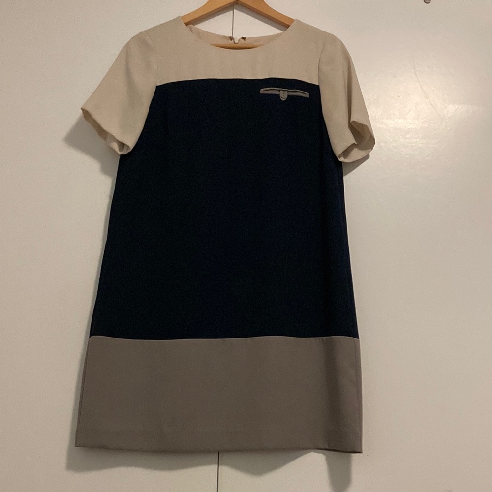 Anthropologie Kachel Short sleeve Tricolor Dress Size4